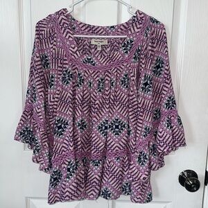 haute hippie tribe blouse size L